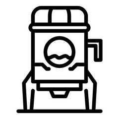 Bourbon wine production icon. Outline bourbon wine production vector icon for web design isolated on white background