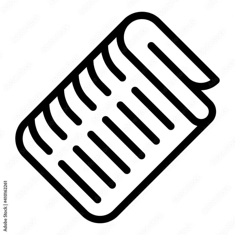Aufkleber newspaper stack icon. outline newspaper stack vector icon for web design isolated on white backgroun