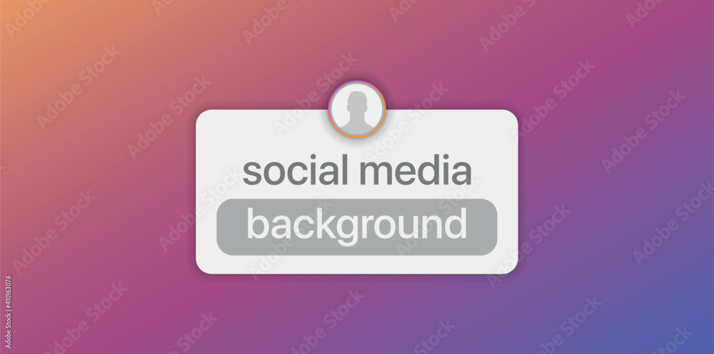 Poster question sticker social network label. internet communication and social network concept. vector ill