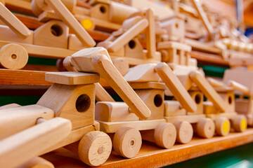 Creative eco-friendly toys for baby und kids made of wood