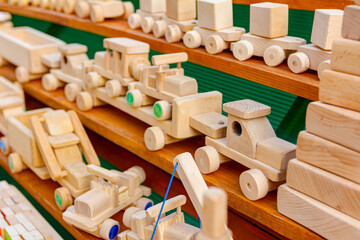 Creative eco-friendly toys for baby und kids made of wood