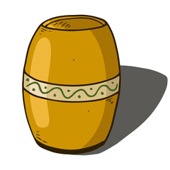 Vase icon. Vector illustration of empty flower vase.