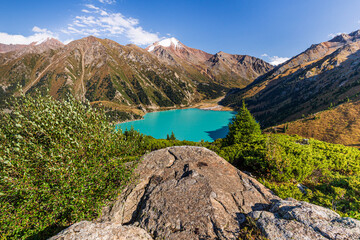 View of Big Almaty Lake, Kazakhstan © Sabine