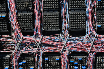 Network cables after short circuit 