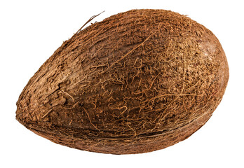 Coconut isolated on white background with clipping path