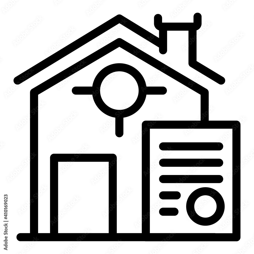 Aufkleber contract property investments icon. outline contract property investments vector icon for web design