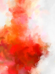 Artistic vibrant and colorful wallpaper.Brushed Painted Abstract Background. Brush stroked painting.