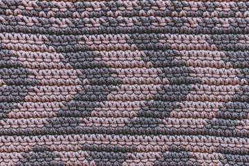 Crochet Geometric Area Carpet Hand Made
