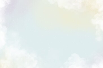 abstract colorful Pastel rainbow sky with clouds background