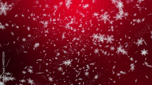 舞い散る雪の結晶赤色背景 Wall Mural Wallpaper Murals Rrice 舞い散る雪の結晶赤色背景 Wall Mural Wallpaper Murals Rrice