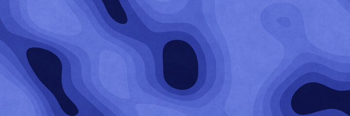 Abstract blue graphic contour paper art background