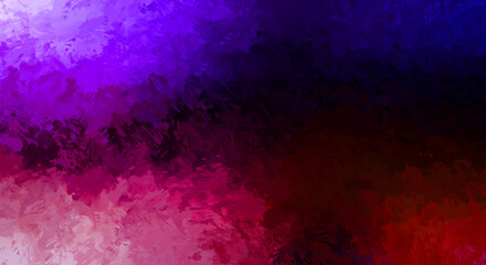 Abstract background of colorful brush strokes. Brushed vibrant wallpaper. Painted artistic creation. Unique and creative illustration.