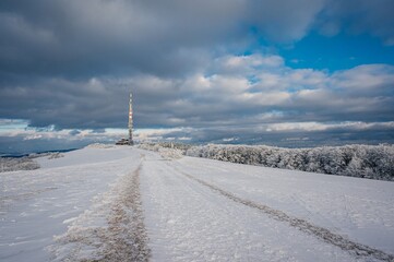 track in the mountains