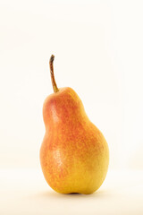 Yellow pear isolated on white background