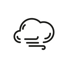 Cloud Outline Vector Icon. Related Weather Icon For WebSites And App