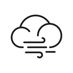 Cloud Outline Vector Icon. Related Weather Icon For WebSites And App