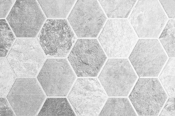 Natural stone pattern white and grey floor tile texture and background