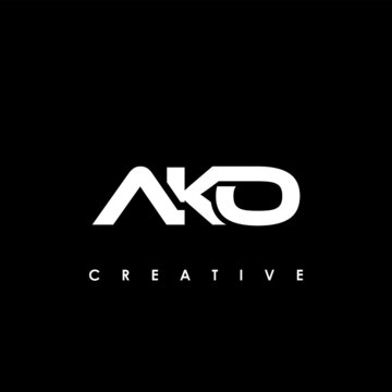 AKO Letter Initial Logo Design Template Vector Illustration