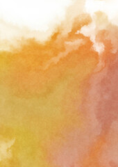 Abstract colorful watercolor on white background. Digital art painting.