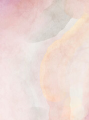 Soft watercolor wallpaper. Artistic painting with softly brushed colors. Pastel colors dabbed background. Painted abstract wall art.
