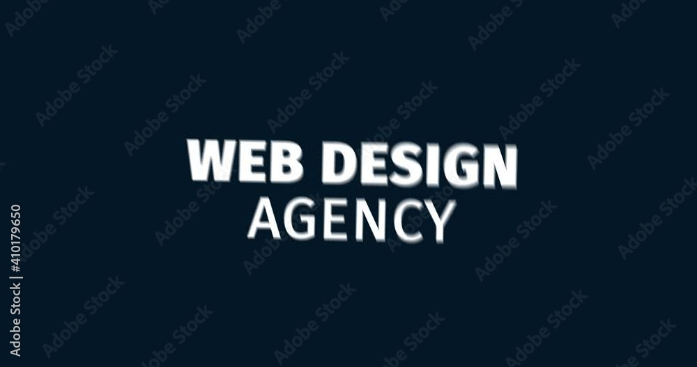 Canvas Prints web design agency. animated words. kinetic text animation. intro