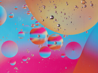 Space or planets universe cosmic abstract background. Abstract molecule atom sctructure. Macro shot...
