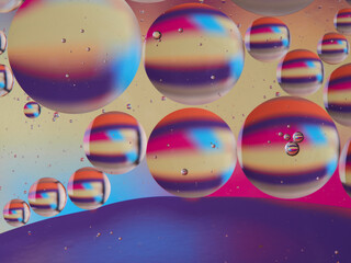Space or planets universe cosmic abstract background. Abstract molecule atom sctructure. Macro shot...