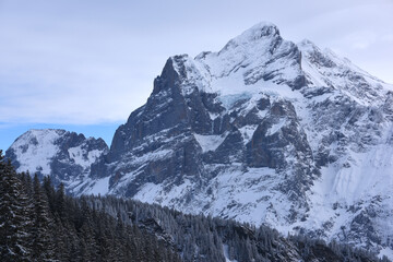 Wetterhorn, Berneroberland, Grindelwald, Winterlandschaft