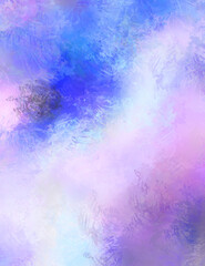 Fototapeta premium Abstract background of colorful brush strokes. Brushed vibrant wallpaper. Painted artistic creation. Unique and creative illustration.
