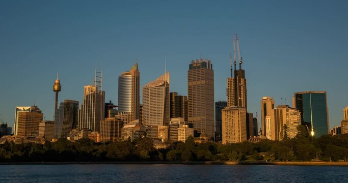 Sidney Australia Sunrise Timelapse Footage 4K
