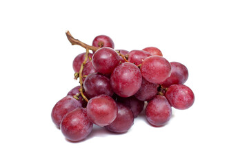 Grapes on a white background