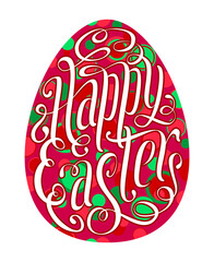 Happy Easter greeting card