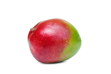 Ripe mango on white background