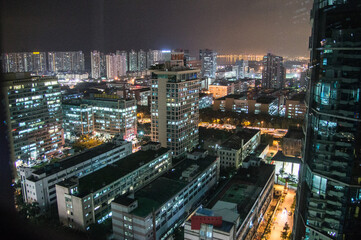 Fototapeta na wymiar Shenzhen at Night