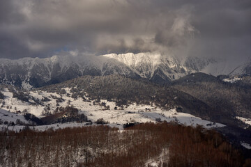 Mountains during winter