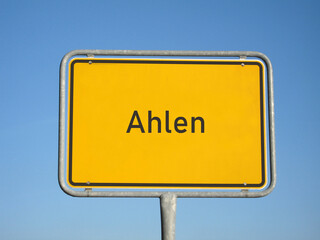 Ortsschild Ahlen (Westf.)