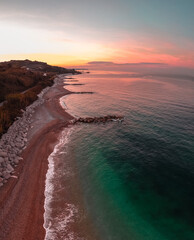Costa vista dall'alto presso Fossacesia Marina (San Vito Chietino)