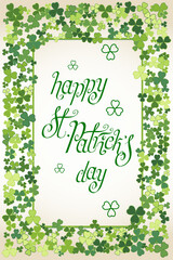 Hand written St. Patrick's day greetings