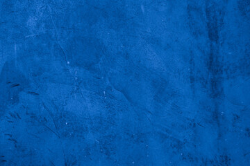 Old wall pattern texture cement blue dark abstract  blue color design are light with black gradient background.