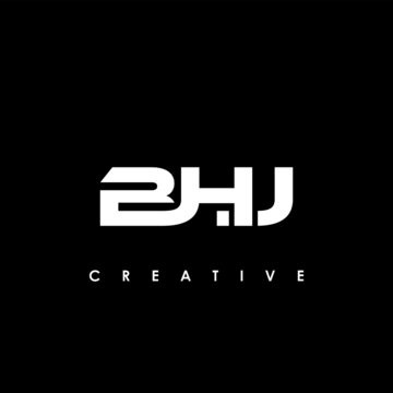 BHJ Letter Initial Logo Design Template Vector Illustration
