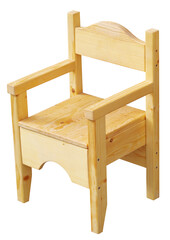 Wooden stool made by hand