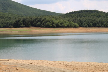 lake and mountains