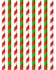 Candy Cane pattern on white, Christmas New Year Xmas