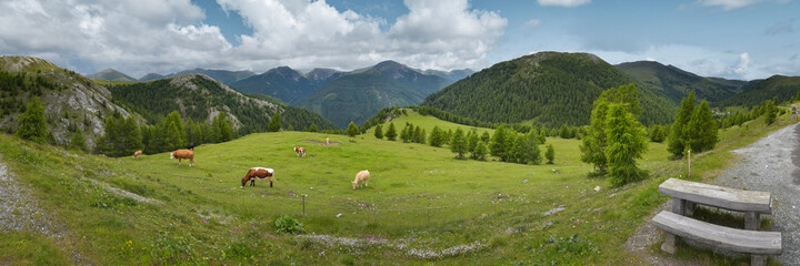 Landschaft in Kärnten / Österreich in den Nockbergen