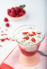 yogurt with strawberries