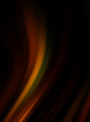 Colorful smooth lines on black background. Liquid and fluid vibrant color waves flowing in the dark. Graphic illustration for wallpaper, banner, background, card, book, cover, poster, banner, brochure