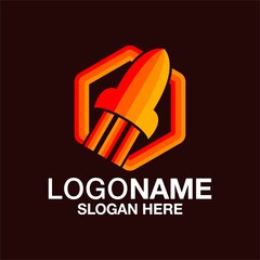 rocket logo design