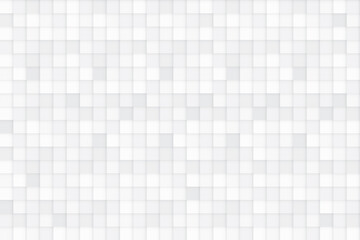 Abstract geometric white and gray color background, mosaic pattern. Vector illustration.