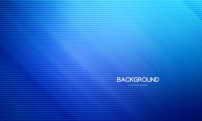 Abstract background vector illustration. Gradient blue with stripe lines.