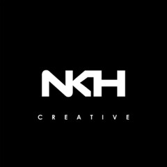 NKH Letter Initial Logo Design Template Vector Illustration